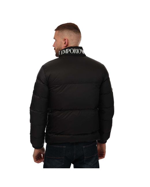 EA7 Black Mountain Poly Down Long Jacket for men