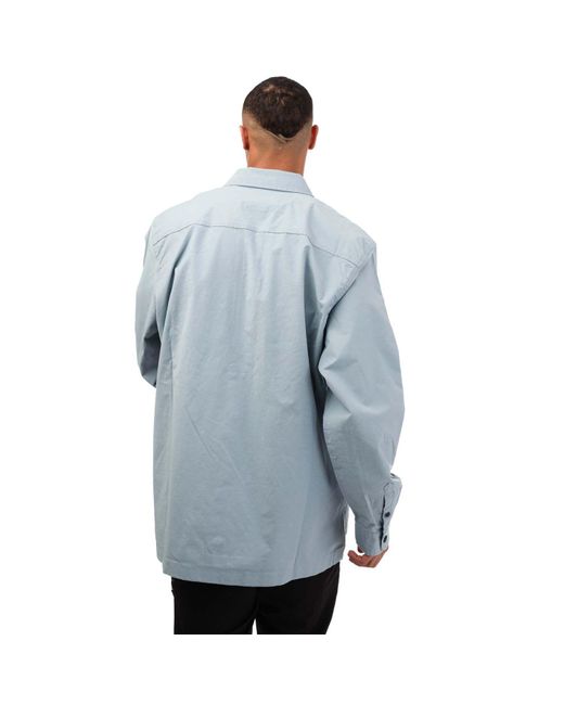 Calvin Klein Blue Cargo Overshirt for men