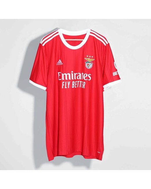 Adidas Red Benfica 2022/23 Home Jersey for men