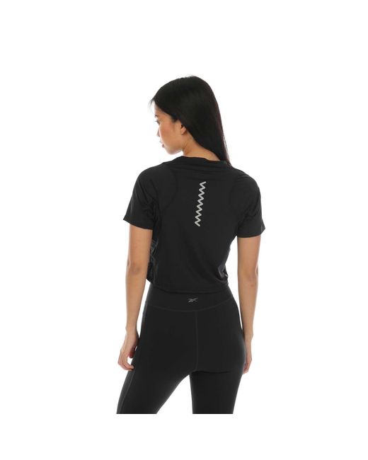 Adidas Black Cropped Running T-shirt