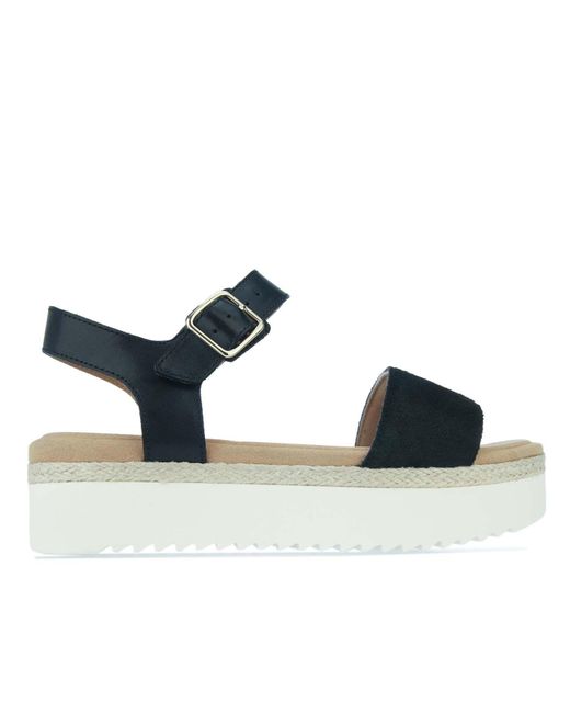 Clarks Lana Shore Flatform Sandals in Black | Lyst UK