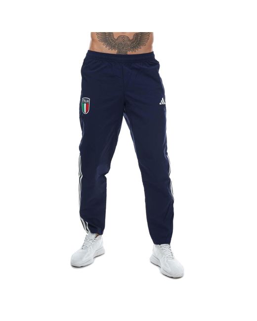 Adidas Blue Italy 2023/24 Presentation Pants for men