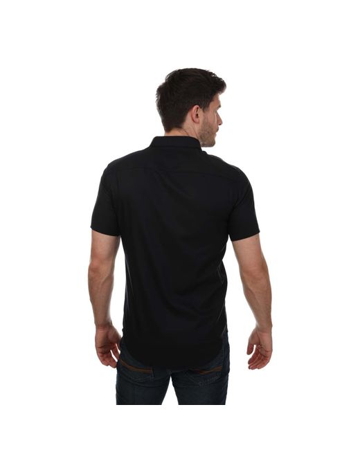 Armani Black Short Sleeve Shirt for men