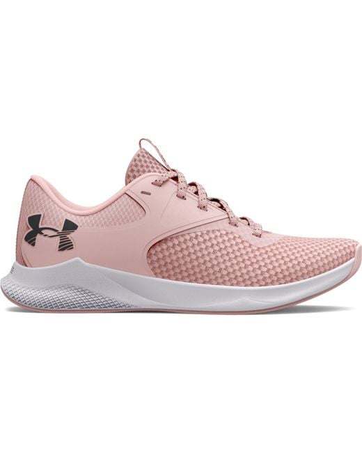 Pink under cheap armour trainers