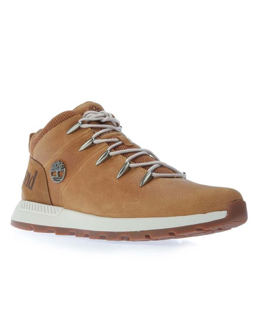 Timberland Brown Sprint Trekker Mid Lace Hiking Trainers for men