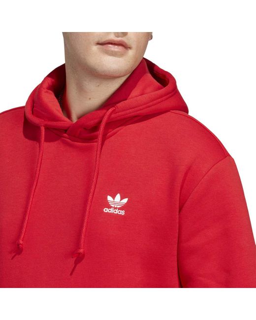 Adidas Originals Red Trefoil Essentials Hoody for men