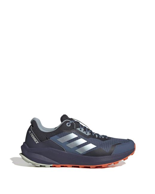Adidas Blue Terex Trail Rider Running Shoes for men