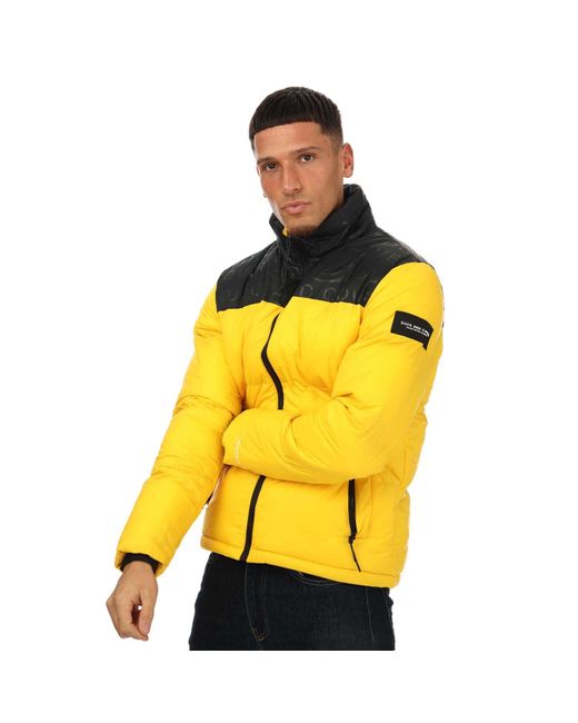 Duck and Cover Synmax Quilted Jacket in Yellow for Men Lyst UK