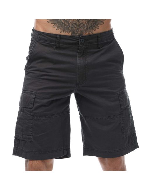 Jack & Jones Black Zues Cargo Shorts for men