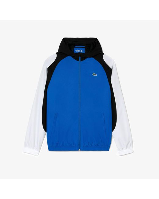 Lacoste Blue Sport Colourblock Tennis Jacket for men