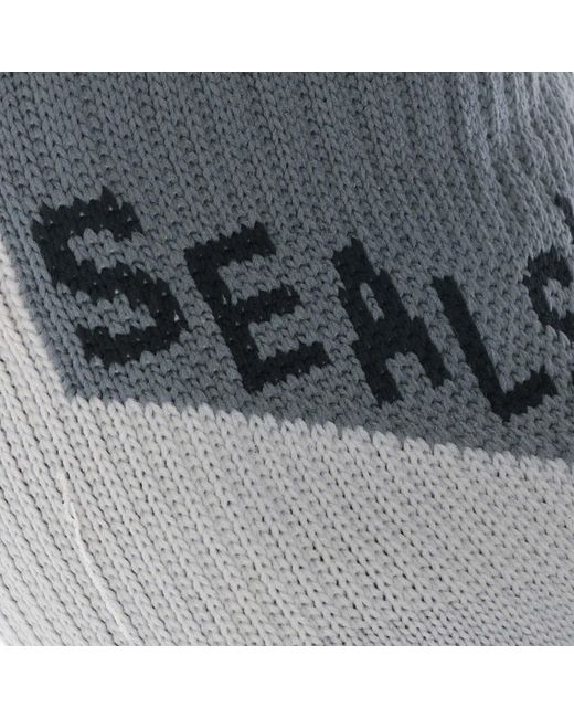 SealSkinz Gray Unisex Startson Waterproof Cold Weather Mid Length Socks