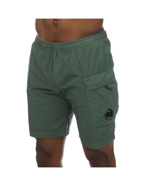 C P Company Green Eco-chrome R Swim Shorts for men