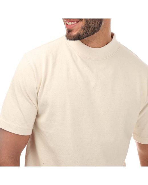 Snow Peak Natural Recyled Cotton Heavy Mockneck T-shirt for men