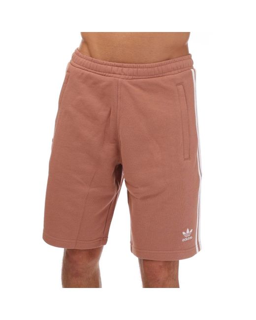 Adidas Originals Brown Adicolor Classics 3-stripes Sweat Shorts for men