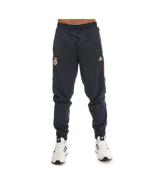 Adidas Blue Real Madrid 2022/23 Icon Woven Pants for men
