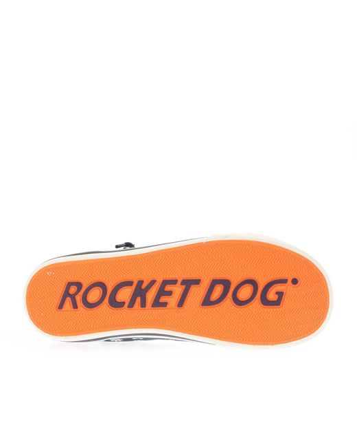 Rocket Dog Blue Jazzin Hi Surprise Canvas Pumps
