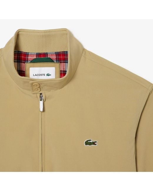 Lacoste Natural Water-repellent Light Twill Jacket for men