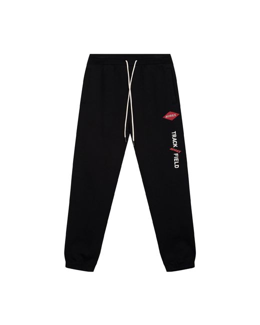 Avirex Black Track N Field Joggers for men