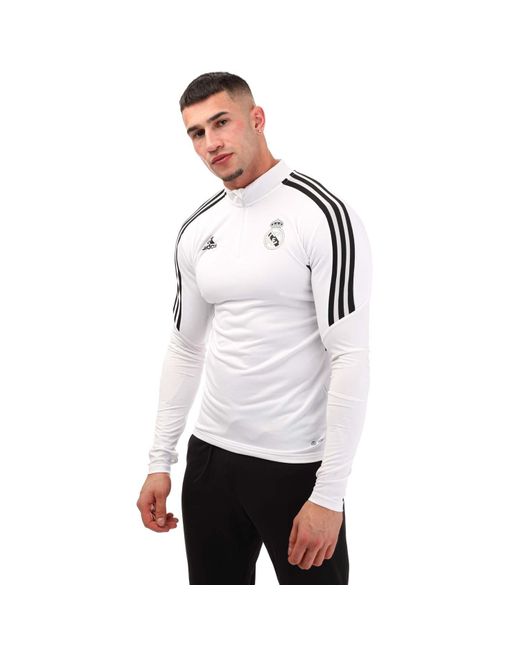 Adidas White Real Madrid 2022/23 Condivo Training Top for men