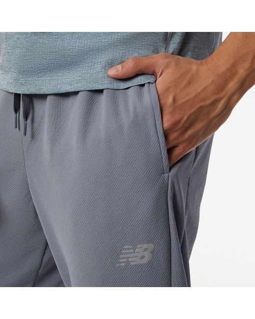 New Balance Blue Tech Training Knit Track Pants for men