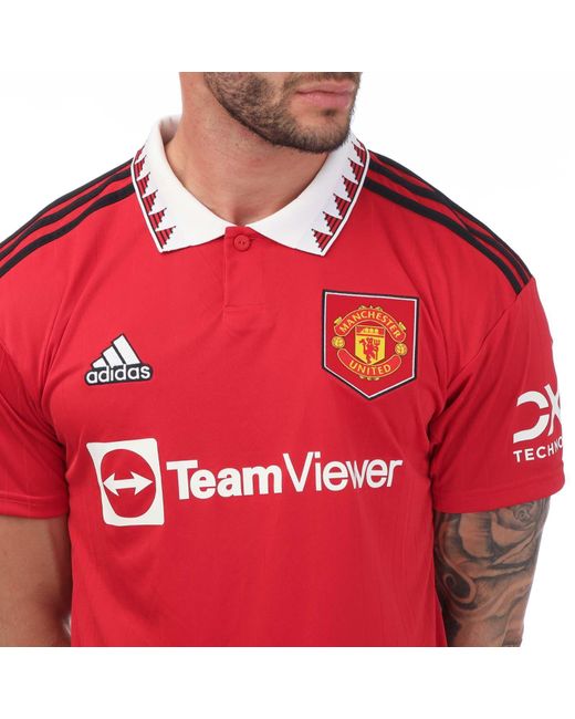 Adidas Red Manchester United 22/23 Home Jersey for men
