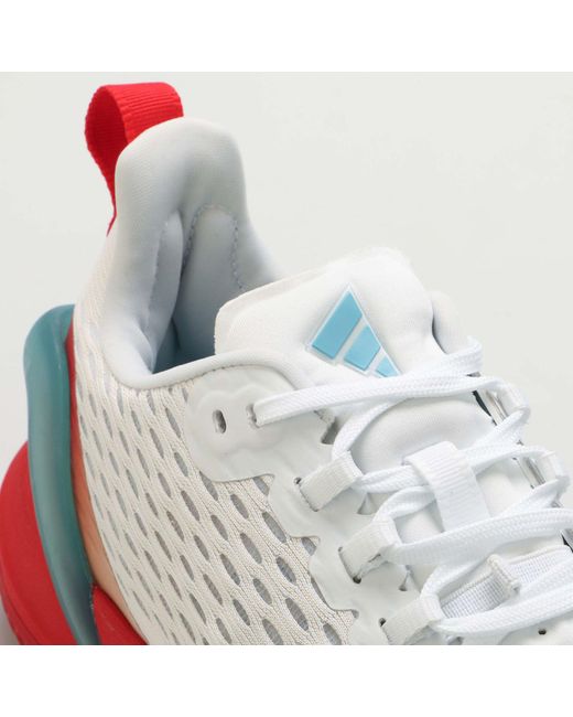 Adidas White Adizero Cybersonic Tennis Shoes for men