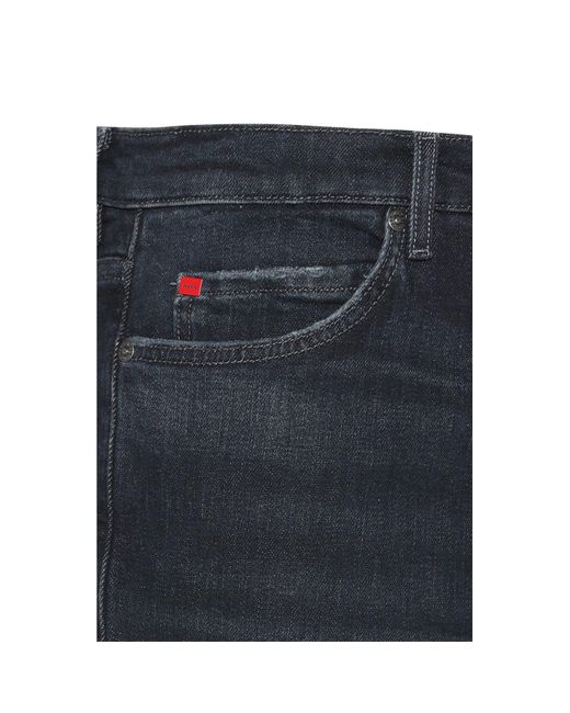 HUGO Blue 634/s Tapered-fit Jean Shorts for men