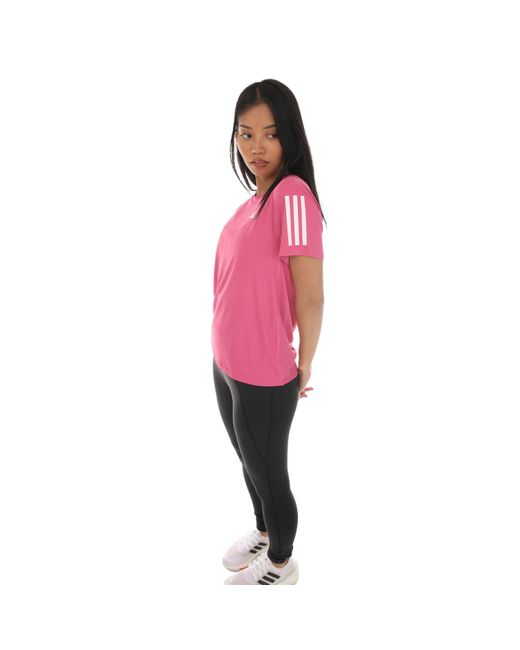 Adidas Pink Own The Run T-shirt