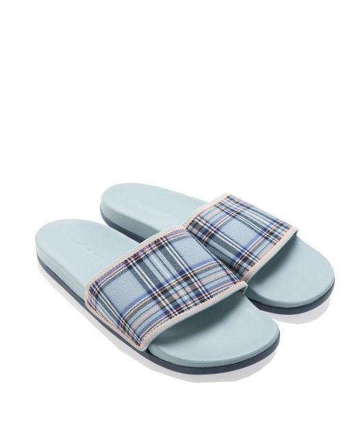 Adidas Blue Adilette Comfort Slide Sandals for men