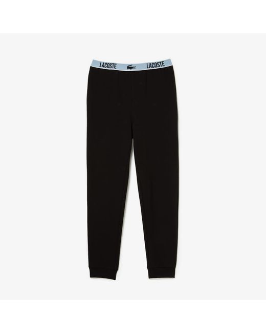 Lacoste Black Loungewear Pyjama Pants for men