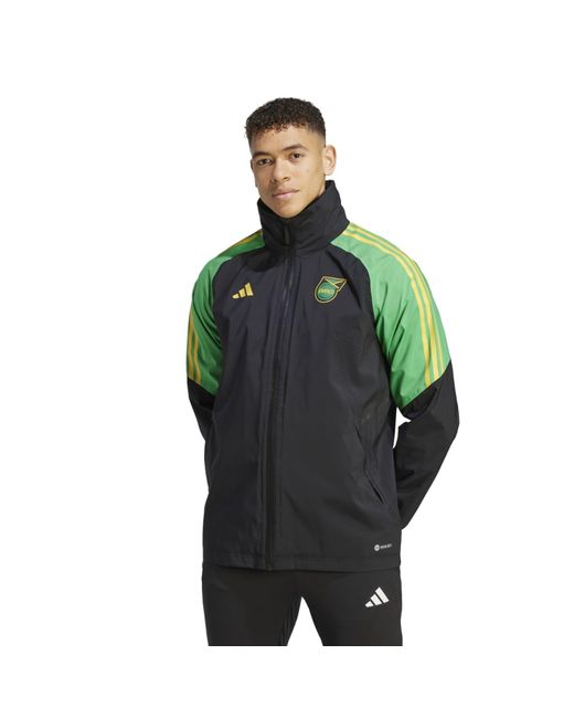 Adidas Green Jamaica Condivo 22 Rain Jacket for men