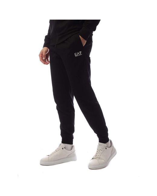 EA7 Black Core Identity Full-Zip Tracksuit for men