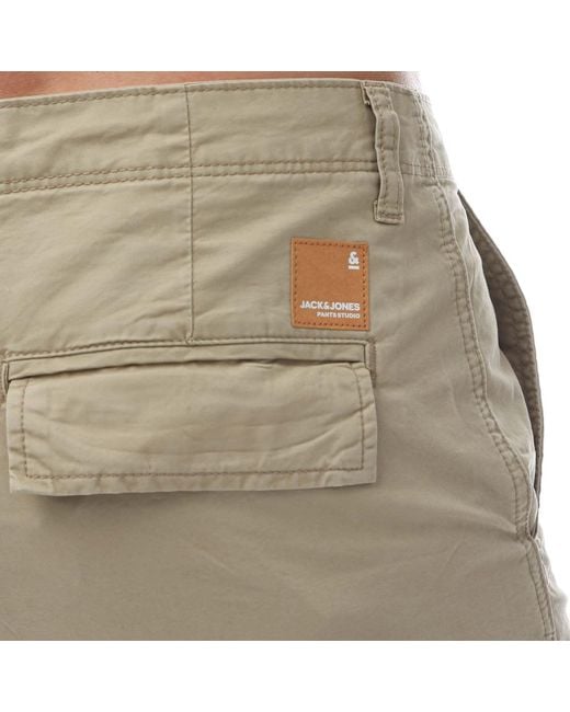 Jack & Jones Natural Zues Cargo Shorts for men