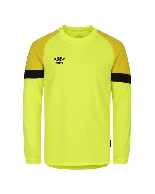 Umbro Yellow Long Sleeve Goal Keeper Jersey for men
