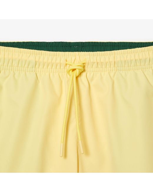 Lacoste Yellow Lightweight Swim Shorts for men