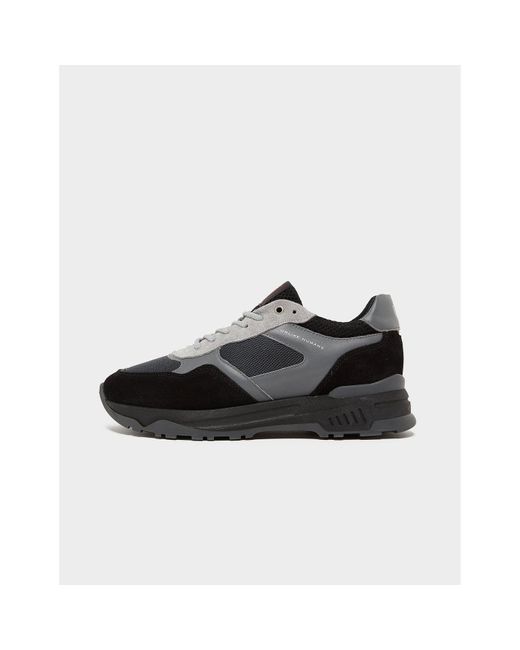 Unlike Humans Black Suede Running Trainers for men