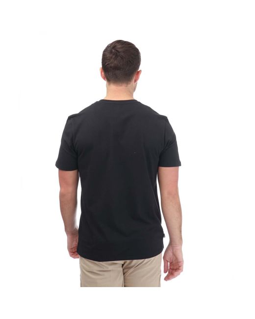 Timberland Black Camo Linear Logo T-Shirt for men