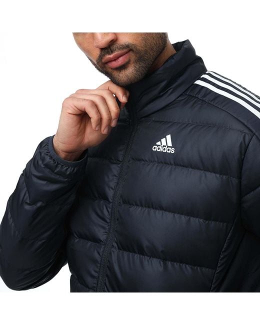 Adidas Blue Essential Down Jacket for men