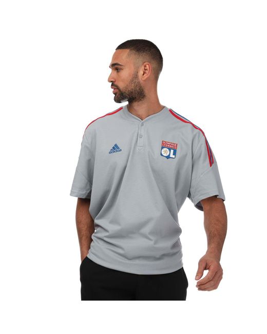 Adidas Gray Lyon Tiro 21 Training Polo Shirt for men