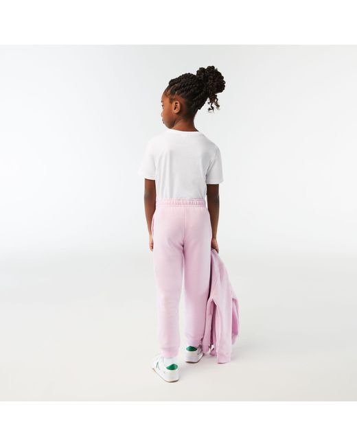 Lacoste Pink Kids Sport Fleece Sweatpants for men