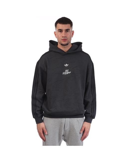 Adidas Originals Black 100 Thieves Hoody for men
