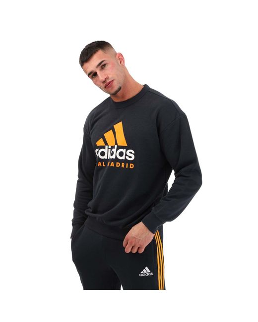 Adidas Blue Real Madrid Sna Sweat Top for men