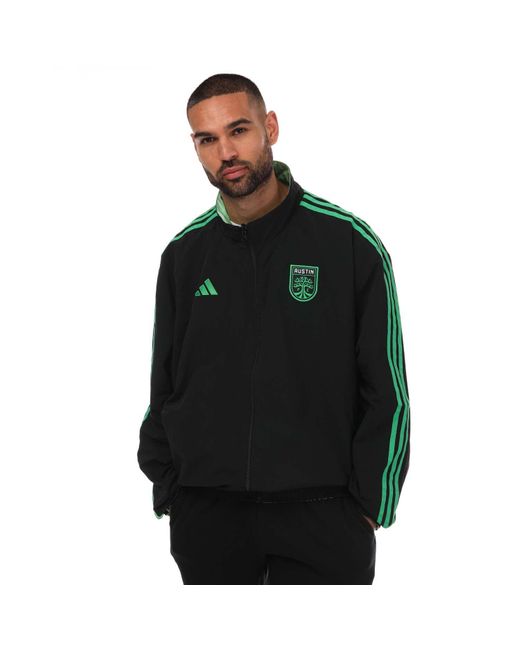 Adidas Green Austin Anthem Jacket for men