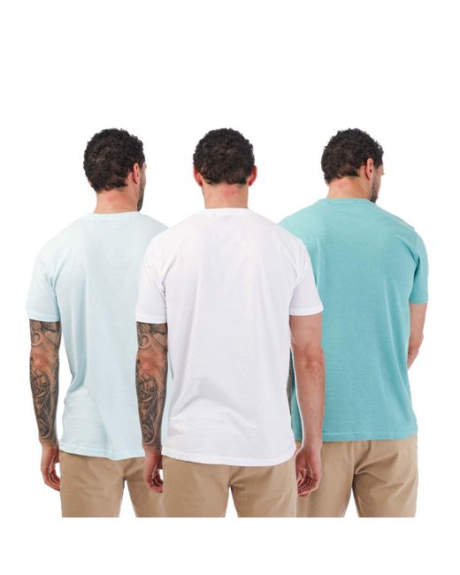 Farah Blue Sheton 3 Pack T-shirts for men