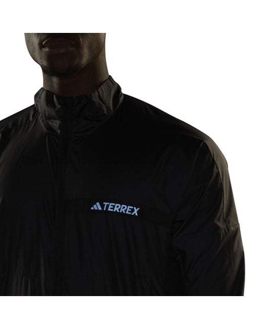 Adidas Gray Terrex Multi Windbreaker Jacket for men