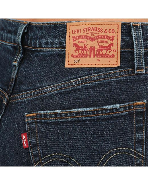 Levi's Blue 501 Crop Salsa Authentic Jeans