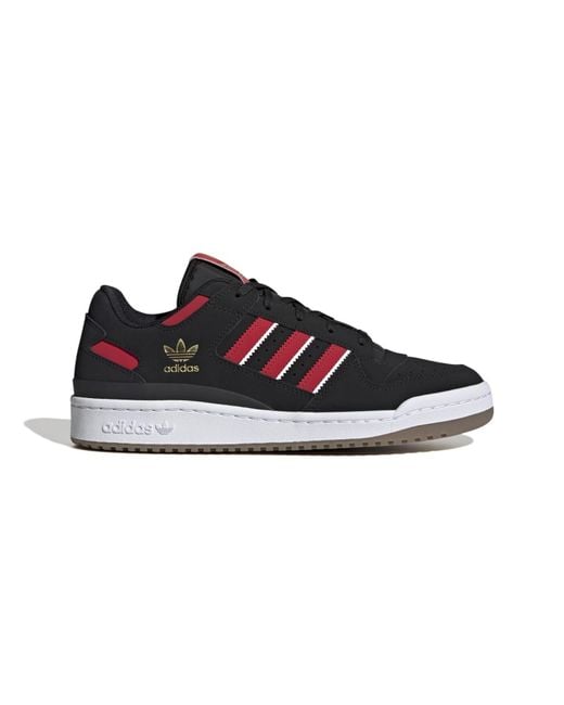 Adidas Black Originals Forum Low Cl Shoes for men