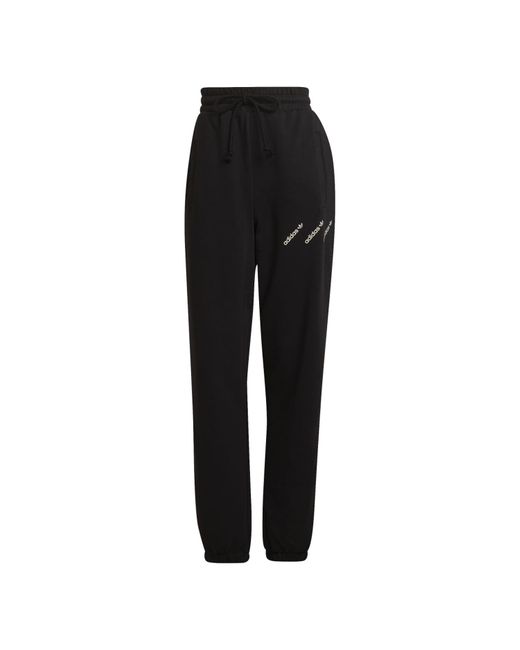 Adidas Originals Black Cotton-Blend Track Pants