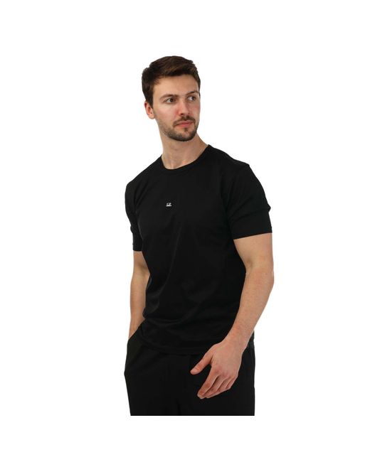 C P Company Black Jersey No Gravity T-shirt for men
