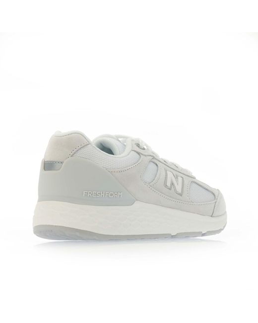 New Balance White Fresh Foam 1880 Walking Shoes B Width